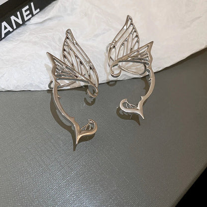 sengpan Korean Hollow Butterfly Fairy Wing Stud Earrings For Women Girl Ear Cuff Hanging One Piece Earring Pendientes Mujer Jewelry Gift