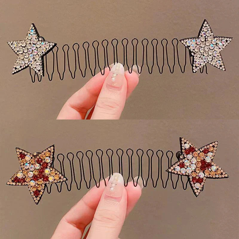 sengpan Camellia Hair Comb Invisible Bangs Hair Clip Tidy Artifact Hair pin Girls Hairpin Women Tools Fixed Inser Comb Hair Accessories