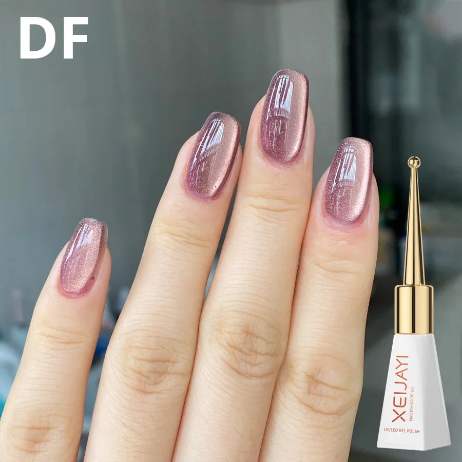 sengpan Magnetic Gel Purple Color Reflective Glitter Cat Eye Gel Polish 자석젤  Semi-permanent Nail Polish UV Venalisa for Manicure