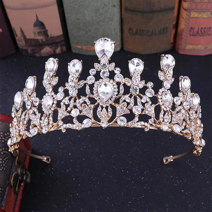 sengpan uxury Sparkling Crystal Bridal Hair Accessories Tiaras Big Diadem Crowns Girls Wedding Party Fashion Design Woman Ornaments