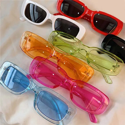 sengpan Fashion Women Small Rectangle Square Sunglasses UV400 Vintage Luxury Brand Designer Square Sun Shades Female Glasses