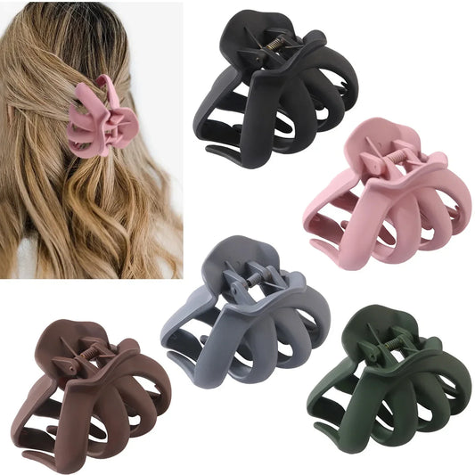 sengpan New Style Octopus Hair Claw Large Size Shark Clip Headwear Women Claw Clips Daily Hair Styling Hair Accessories for Girl