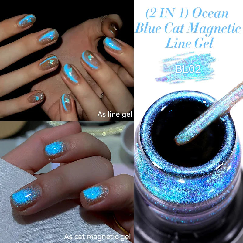 sengpan Super-Bright Metallic Painting Liner Gel Polish Silver Gold Mirror Gel Nail Polish Semi Permanent UV Nail Art Vernis