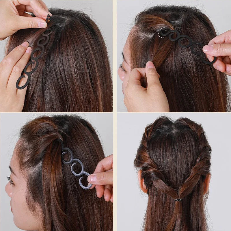 Lianfudai New Plastic Lady French Hair Braiding Tool Hair Twist Braider Easy To Use DIY Accessories Fashion Salon Women Braider Maker