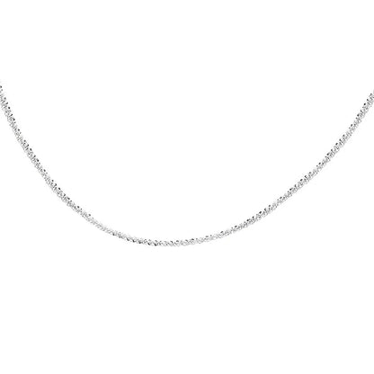 sengpan Sparkling Necklace For Women Clavicle Chain Choker Silver Plated Fashion Jewelry Wedding Party Birthday Gift