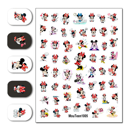 sengpan Hot Nail Mouteen1012 Disney Gothic Halloween Nail Sticker Nail Water Sticker for Nail Art Sticker Decal