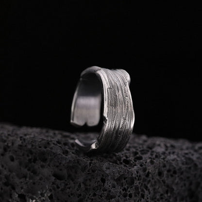 sengpan INS Fashion Silver Color Minimalist Irregular Twined Finger Rings Creative Geometric Punk Opening Rings for Women Girls Jewelry