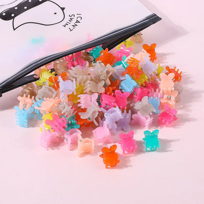 sengpan 50Pcs Small Hair Claw Clip Korean Fashion Mini Hair Clips Butterfly Flower Heart Multi-Shape Girls Clips Kids Hair Accessories