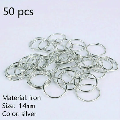 sengpan 5-50pcs/bag Silver Metal Hair Rings Braid Dreadlocks Bead Hair Cuffs Dread Tube Charm Dreadlock Hair Accessories Extension