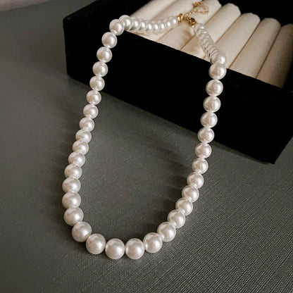 sengpan French Round Long Multi Layered Pearl Necklaces Temperament Collar Chain Sweater Chain Luxury Necklace for Women