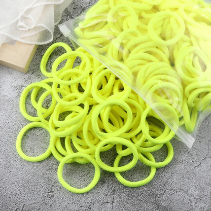 sengpan 50PCS/Set Women Girls Basic Hair Bands 4cm Simple Solid Colors Elastic Headband Hair Ropes Ties Hair Accessories Ponytail Holder