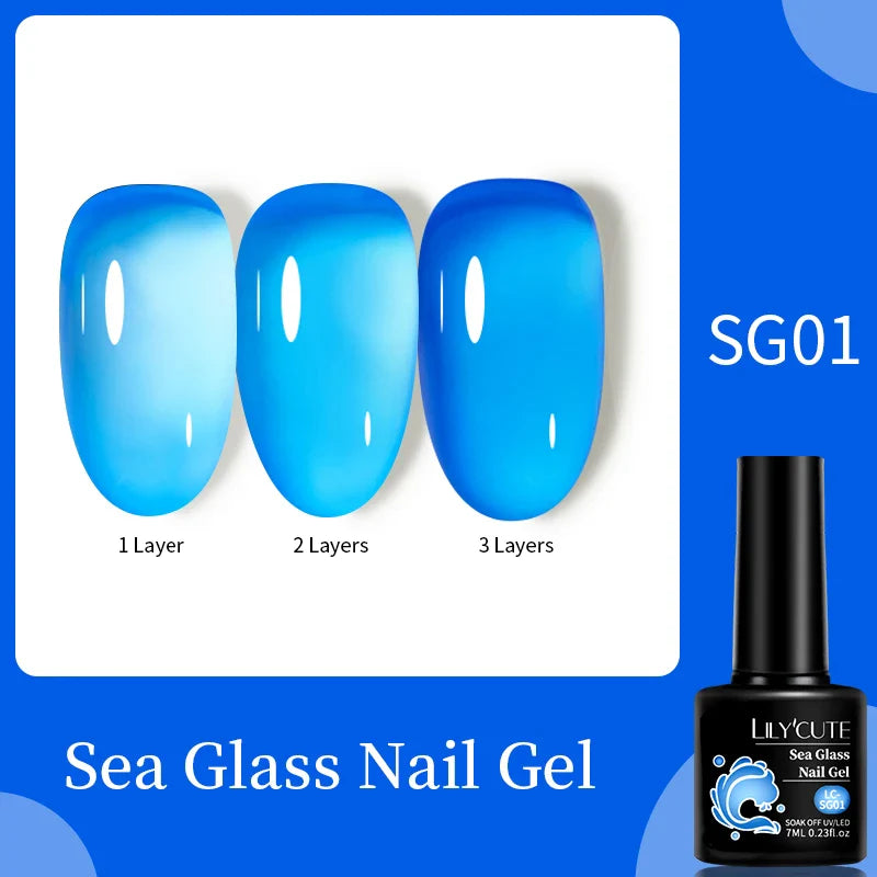 sengpan 7ML Aurora Top Coat Sparking Gel Nail Polish Semi Permanent UV Gel 2 In 1 Function Top Coat UV LED Nail Art Gel Varnish