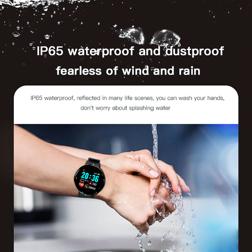 sengpan Multifunctional Electronic Watch Blood Pressure Heart Rate Monitor Waterproof Bluetooth Round Fitnes Tracker Bracelet PK