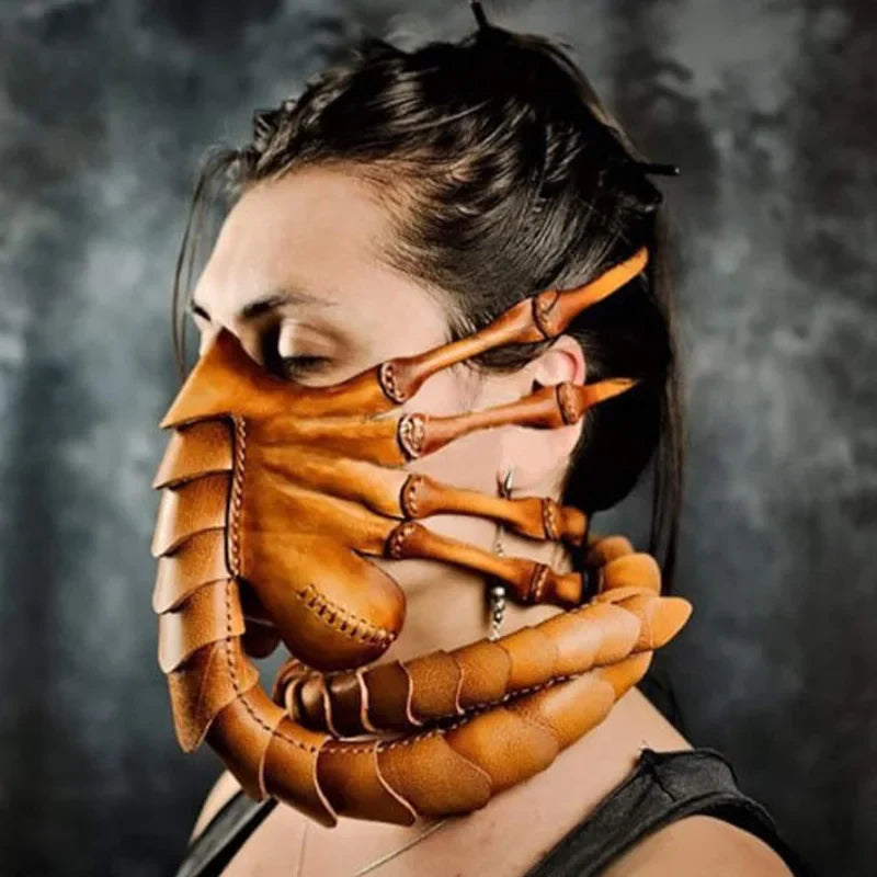 Lianfudai 2024 New Bug Mask Punk For Men And Women Latex Jewelry Party Gift