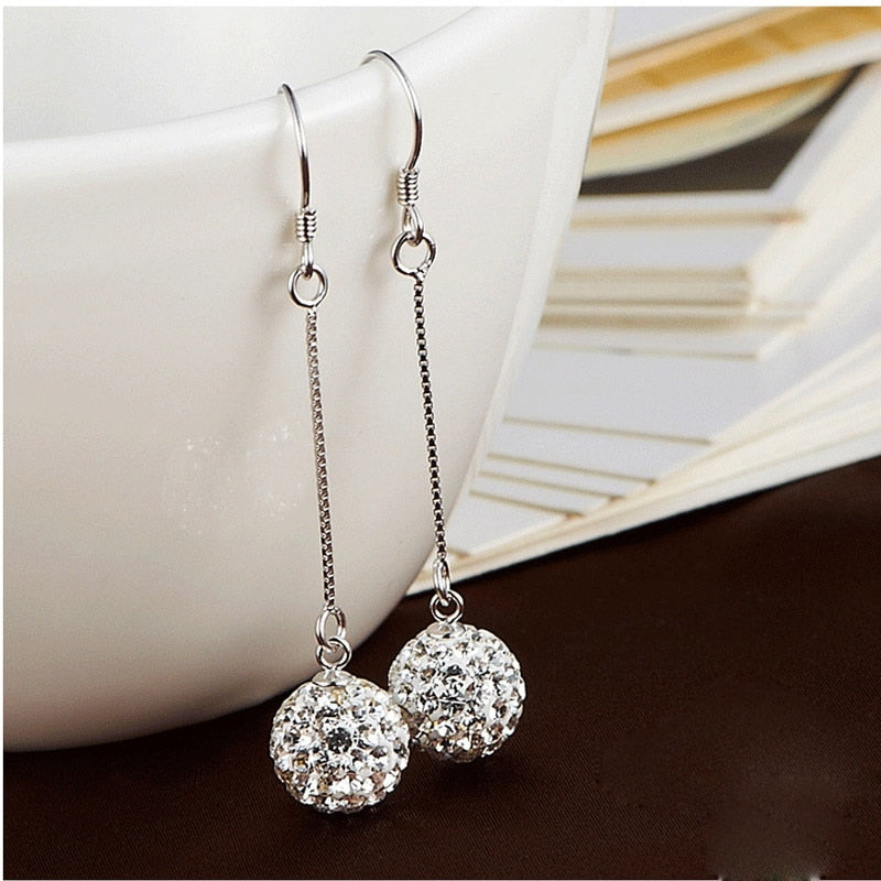 sengpan Gold Color Bridal Drop Earrings Simulated Pearl Crystal Statement Earrings for Women Wedding Party Jewelry Gift