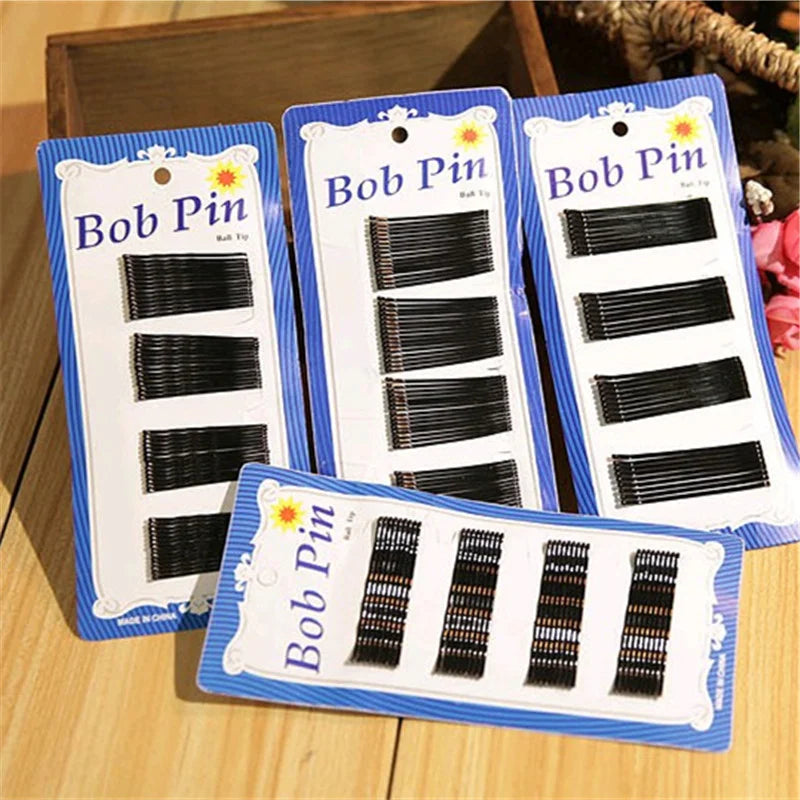 sengpan 60/120Pcs/Pack Black Hair Clip Lady Hairpins Curly Wavy Grips Women Hairstyle Hairpins Girls Bobby Pins Styling Hair Accessories