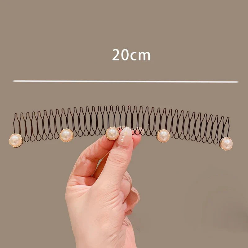 sengpan Camellia Hair Comb Invisible Bangs Hair Clip Tidy Artifact Hair pin Girls Hairpin Women Tools Fixed Inser Comb Hair Accessories