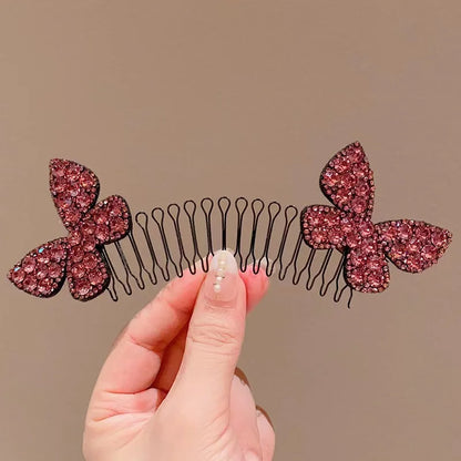 sengpan Camellia Hair Comb Invisible Bangs Hair Clip Tidy Artifact Hair pin Girls Hairpin Women Tools Fixed Inser Comb Hair Accessories