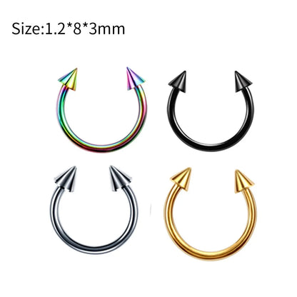 sengpan New stainless steel piercing jewelry eyebrow nails lip nails nose ring  body piercing Body jewelry for women and men