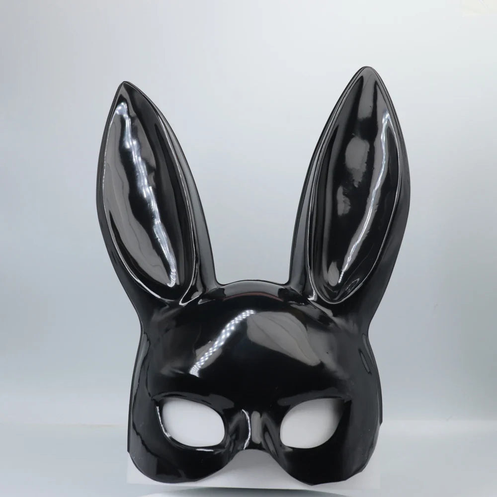 sengpan Masquerade Mask Easter Sexy Rabbit Mask Party Rabbit Costume Funny Halloween Rabbit Ears Decoration Plastic Half Bunny Mask