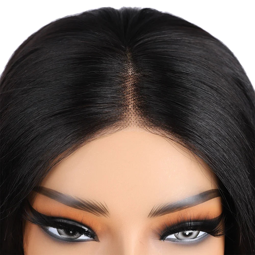 sengpan Put on and Go Glueless Wig Human Hair Pre Plucked Pre Cut Lace Bleached Knots Straight Short Bob Wigs Human Hair For Black Women