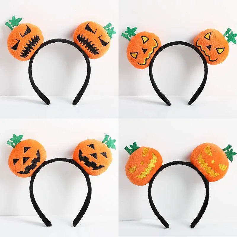 sengpan Cartoon doll hair accessories holiday dress up performance headdress decoration devil pumpkin headband funny Halloween headband