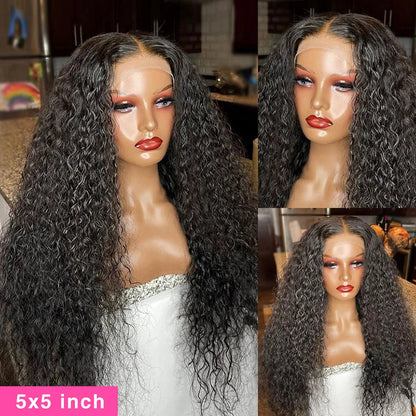 sengpan Water Wave Lace Front Wig Hd Lace Frontal Brazilian Wigs For Women Human Hair 13x4 Deep Wave Lace Frontal Wig Lace Closure Wig