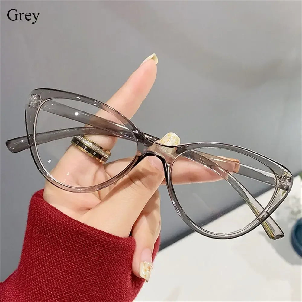 sengpan Women Anti Blue Rays Glasses Fashion Cat Eye Computer Goggles Big Frame Eyeglasses Care Blue Light Blocking Eyewear