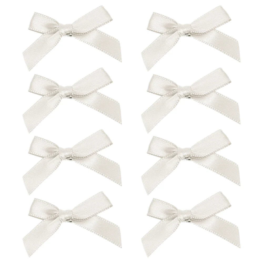 sengpan 8pcs Bowknot Hair Clips Sweet Ballet Ribbon Bow Hairpin Bang Clip Korean Girl Mini Grab Clips Female Headwear Hair Accessories