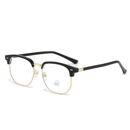 sengpan 2024 Photochromic Anti-blue Light Glasses Men Fashion Rectangle Semi Rimless Eyewear For Women Office Computer Goggle