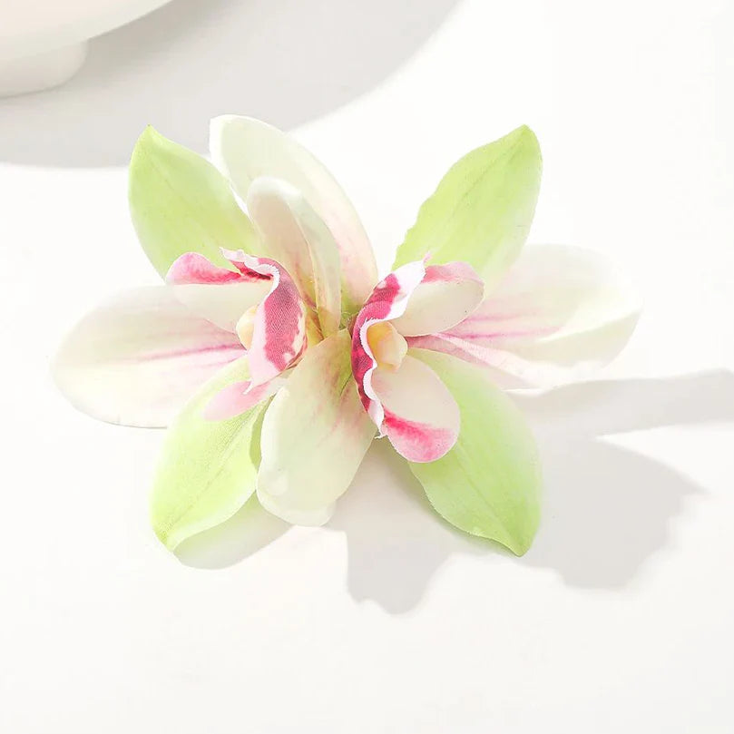 sengpan Bohemia Canna Flowers Samll Hair Clips Hawaii Bridal Flowers Hair Clips Hairpins Barrette For Wedding Hair Accessories