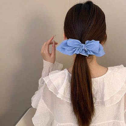 sengpan Very large hair accessories for girls women big elastic bands bow korean scrunchies ribbon new 2024 kpop adults leading fashion