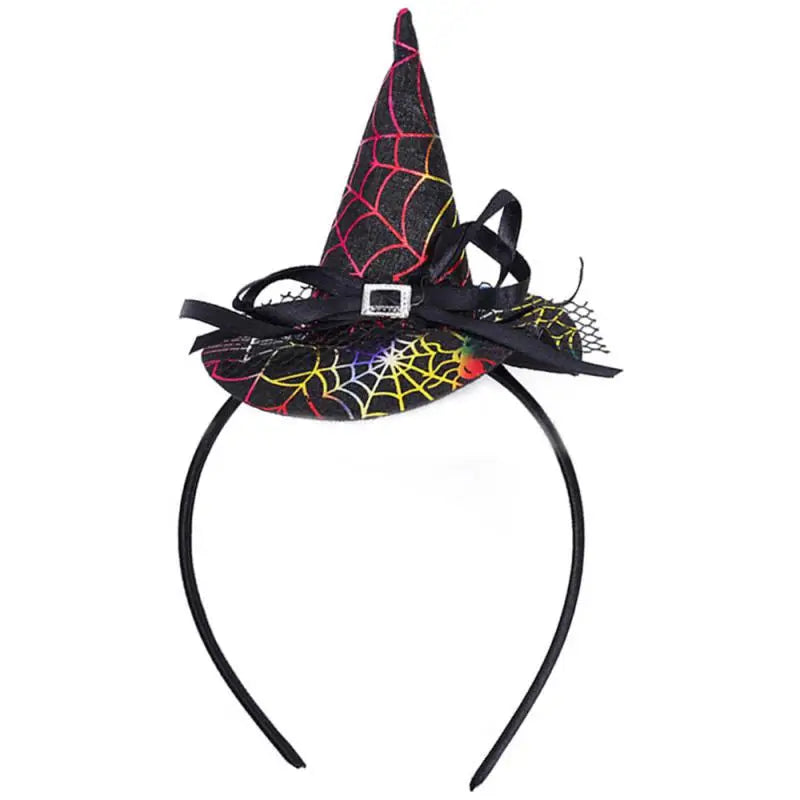 sengpan Witch Hat Hairbands Halloween Headwear Decoration For Children Girl Women Pumpkin Ghost Hair Accessories Cosplay Party Gifts