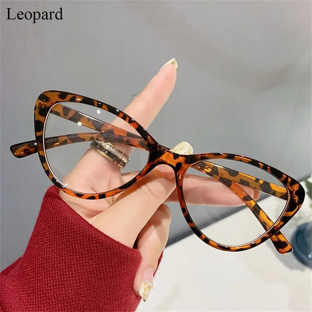 sengpan Women Anti Blue Rays Glasses Fashion Cat Eye Computer Goggles Big Frame Eyeglasses Care Blue Light Blocking Eyewear