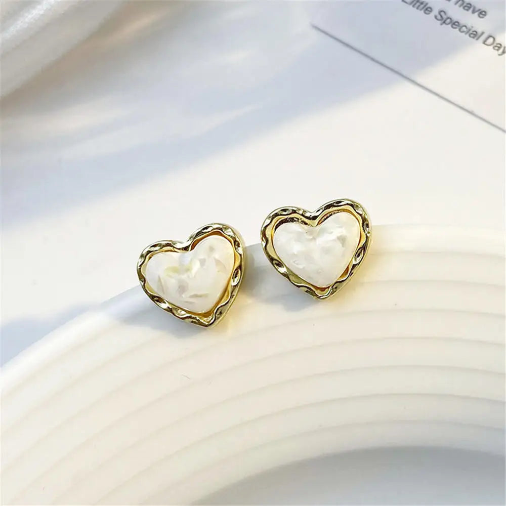 sengpan Korean Flower Shape Stud Earrings Women Personality Fashion Unique Niche Design Earrings Luxury Wedding Jewelry Birthday Gift