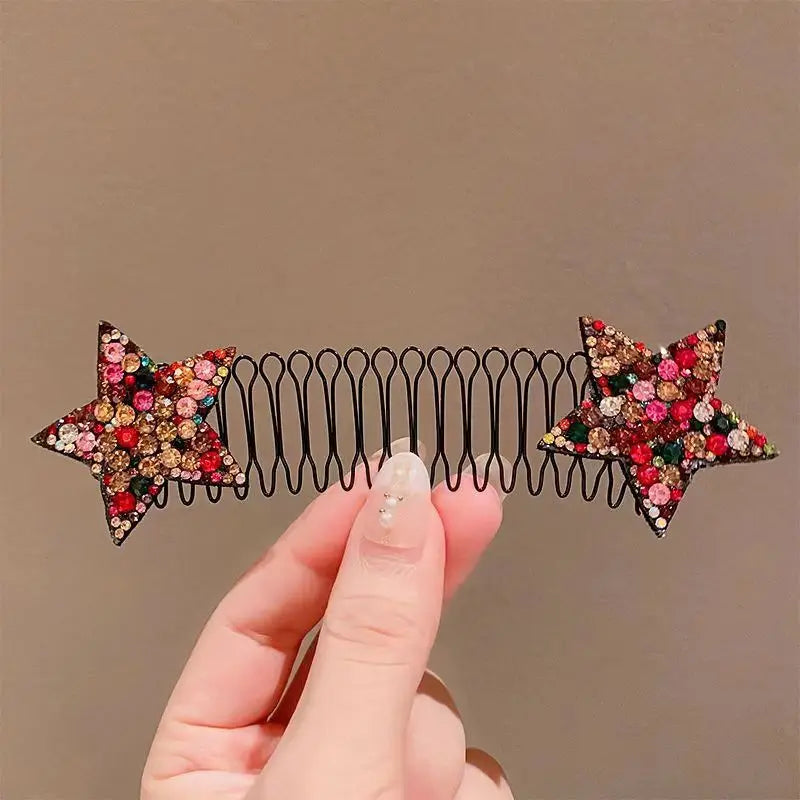 sengpan Camellia Hair Comb Invisible Bangs Hair Clip Tidy Artifact Hair pin Girls Hairpin Women Tools Fixed Inser Comb Hair Accessories