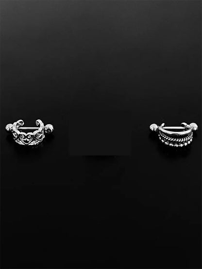 sengpan Trendy Vintage Hollow Heart Earrings for Women Luxury High-end   Studs Sweet Elegant Jewelry Gifts