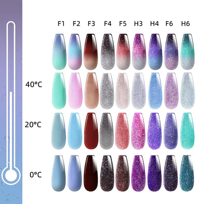 sengpan 7.3ml Thermal Gel Polish More Colors Temperature Color Changing Glitter UV Gel Varnish Soak Off UV LED Gel Lacquers Nail Polish