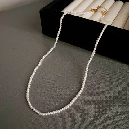 sengpan French Round Long Multi Layered Pearl Necklaces Temperament Collar Chain Sweater Chain Luxury Necklace for Women