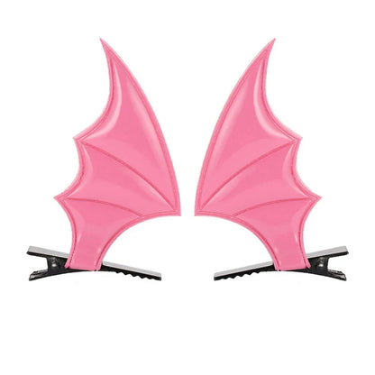 sengpan Devil Hair Clip Bat Wing Barrette for Halloween Party Wear Hairpin Cosplay Props Theme Creative Photo Prop Costume