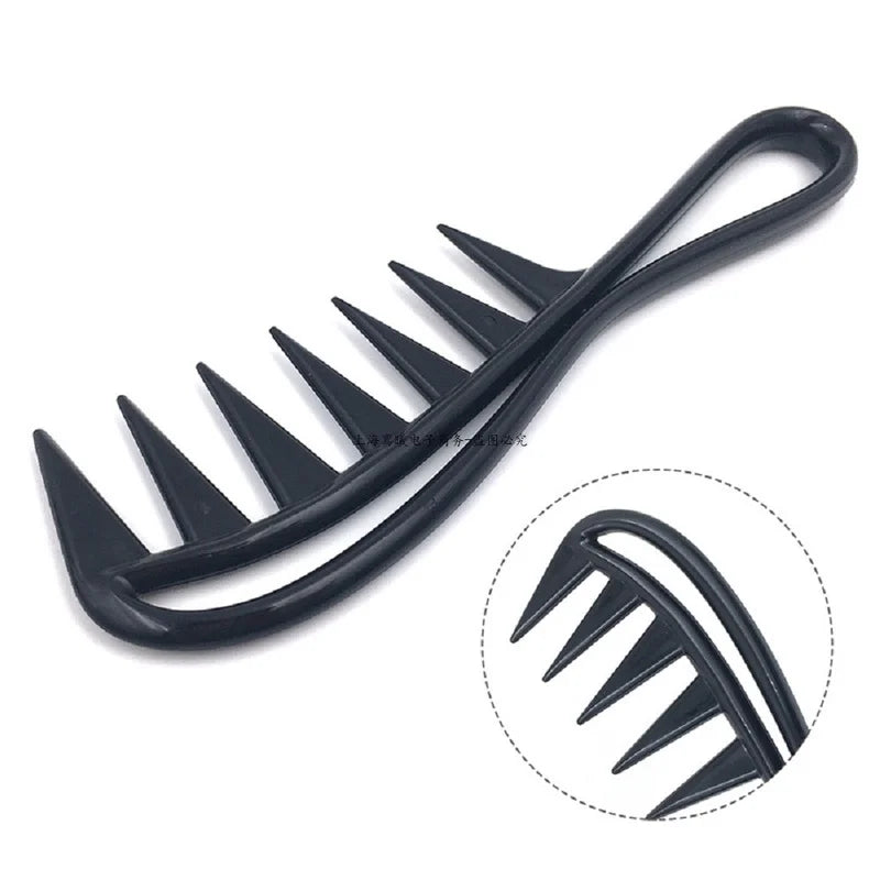 sengpan New 1/ 2pcs Wide Tooth Plastic Comb Curly Hair Salon Hairdressing Comb Massage for Hair Styling Tool for Curl Hair