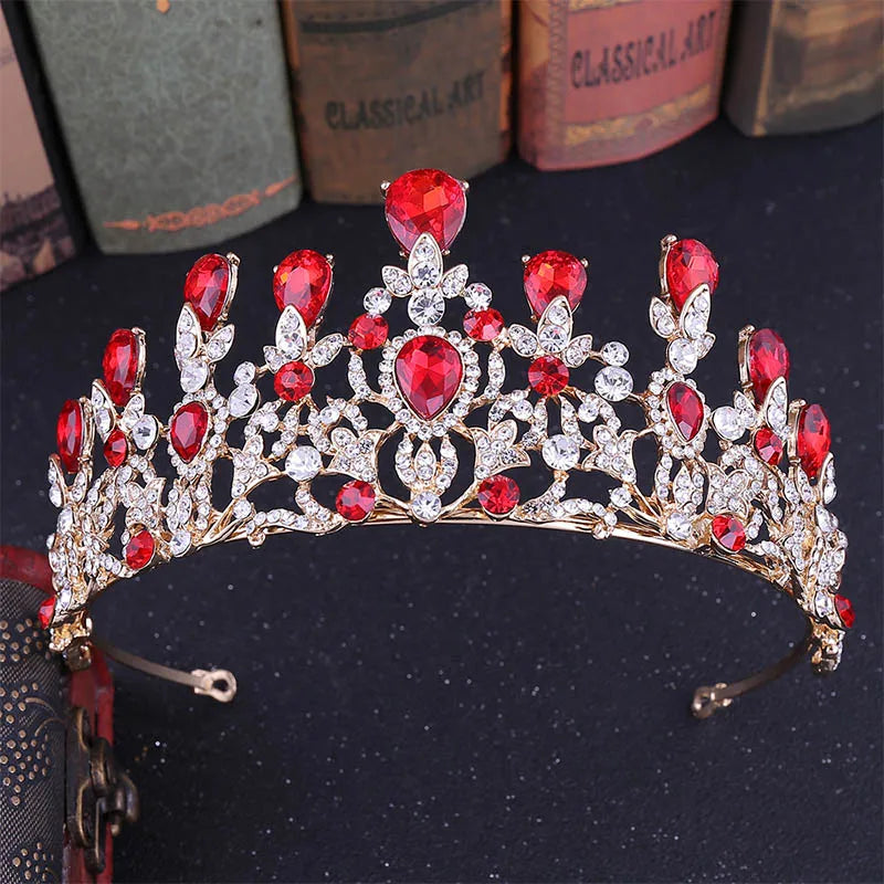 sengpan uxury Sparkling Crystal Bridal Hair Accessories Tiaras Big Diadem Crowns Girls Wedding Party Fashion Design Woman Ornaments