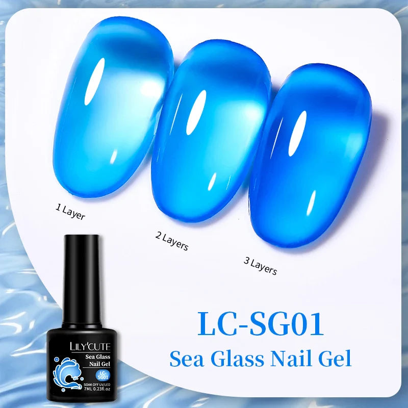 sengpan 8ML Clear Non Stick Hand Solid Extension Nail Gel Polish Carving Flower Nail Art Construction UV Gel Acrylic Varnishes