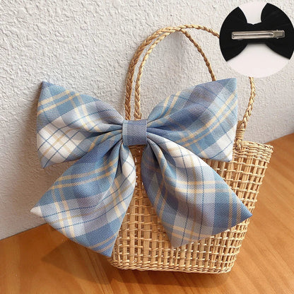 sengpan Oversized Bow Hair Accessories Fashion Satin Ribbon Hairpins Big Bow Hairpins Women Girls Satin Ladies Hairpins Cute