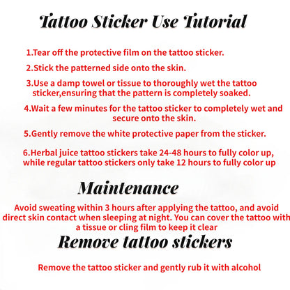 sengpan Love You Gesture Rose Herbal Juice Tattoo Sticker Temporary Arm Waterproof Fake Sexy Hotwife Punk Durable Tattoos Y2K Tatto Gift