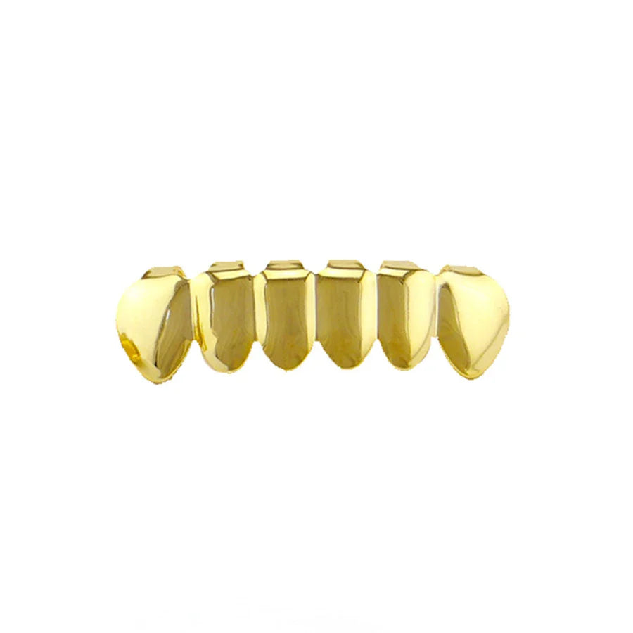 sengpan Single Hip Hop Teeth Grillz Fashion Rhinestones Gold Color Removable Grills Dental Mouth Punk Teeth Caps Jewelry Gift