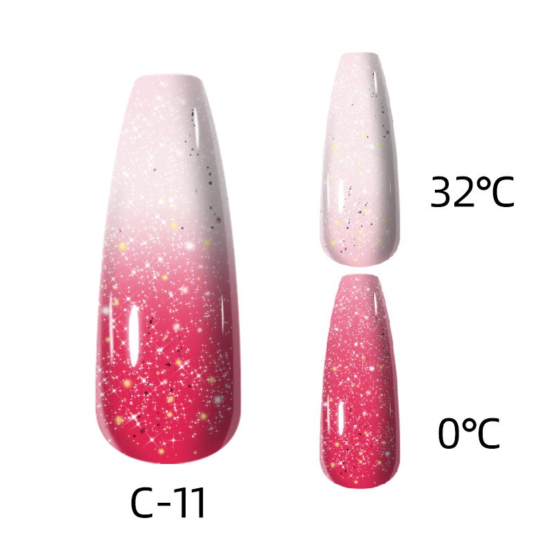 sengpan 7.3ml Thermal Gel Polish More Colors Temperature Color Changing Glitter UV Gel Varnish Soak Off UV LED Gel Lacquers Nail Polish