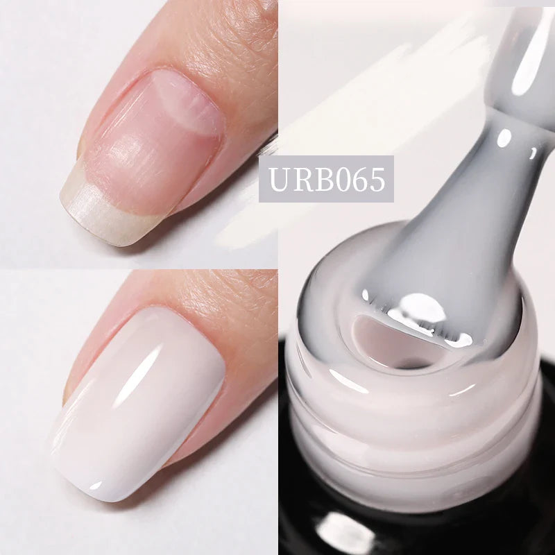 sengpan SUGAR Aurora Rubber Gel Nail Iridescent Pearl Effect Metallic Mirror Nails Manicure Soak Off UV LED No Wipe Top Coat Base Gel