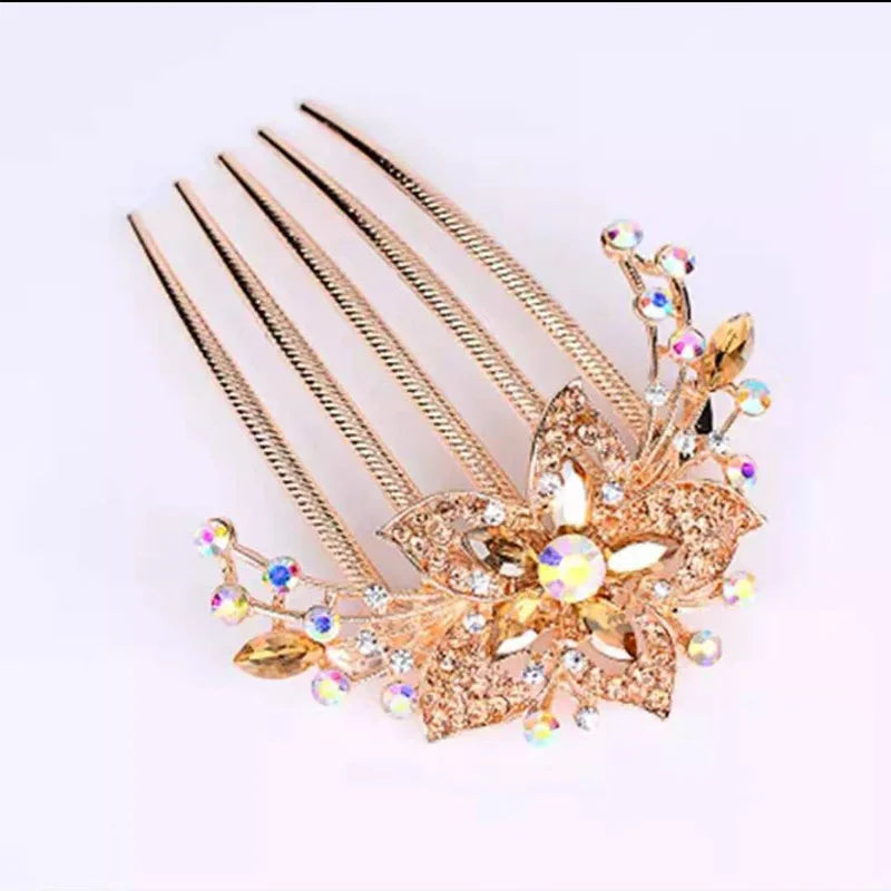 sengpan Women Bridal Rhinestone Hair Combs Clips Wedding Hair Accessories Hair Pin Bride Barrette Hair Tiara Jewelry Accessories