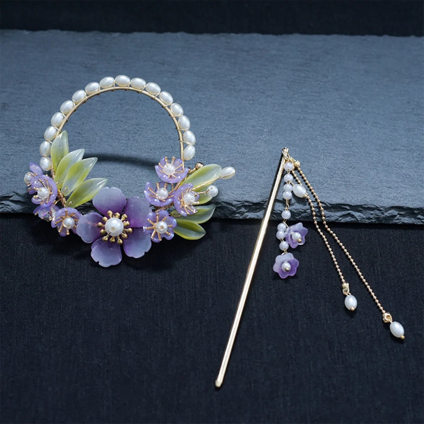 sengpan Chinese Style Hairpin Fashion Retro Style Hair Stick Flower Vintage Hairwear Female Hair Accessories Styling Tools Headdress